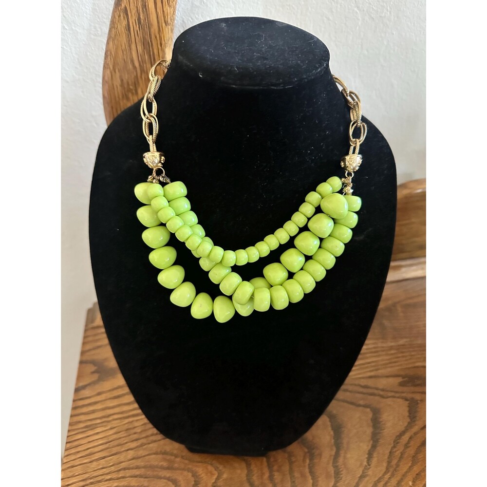 Vintage 60s Multi Strand Beaded Necklace